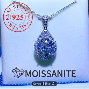 S925 Silver, Moissanite Necklace